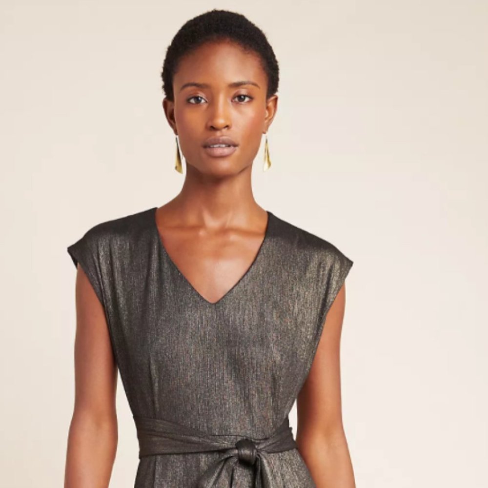 NEW! Pandita Metallic Jumpsuit Anthropologie - Picture 4 of 15